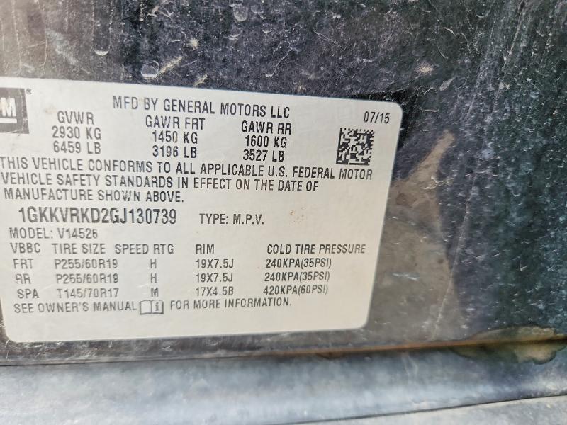 Продаж на аукціоні авто 2016 Gmc Acadia, vin: 1GKKVRKD2GJ130739, номер лоту: 51206866