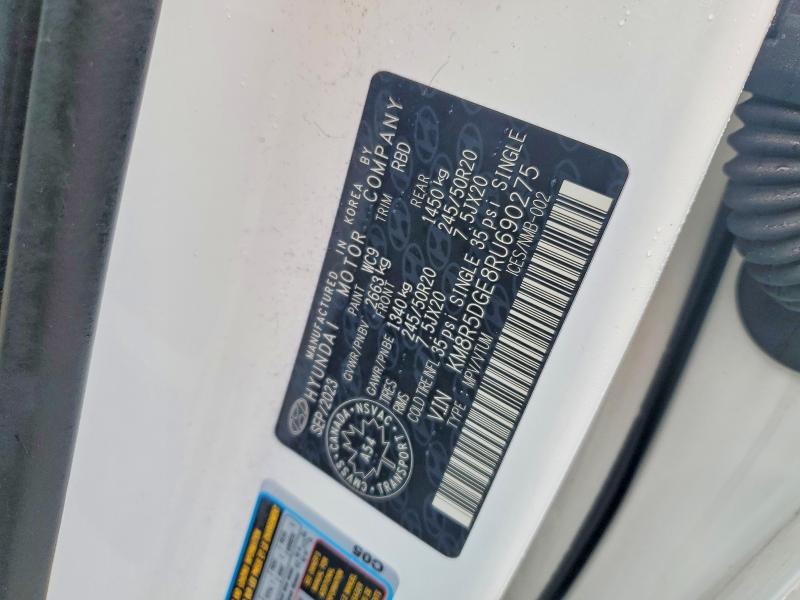 Aukcja sprzedaży 2024 Hyundai Palisade, vin: KM8R5DGE8RU690275, numer aukcji: 45537846