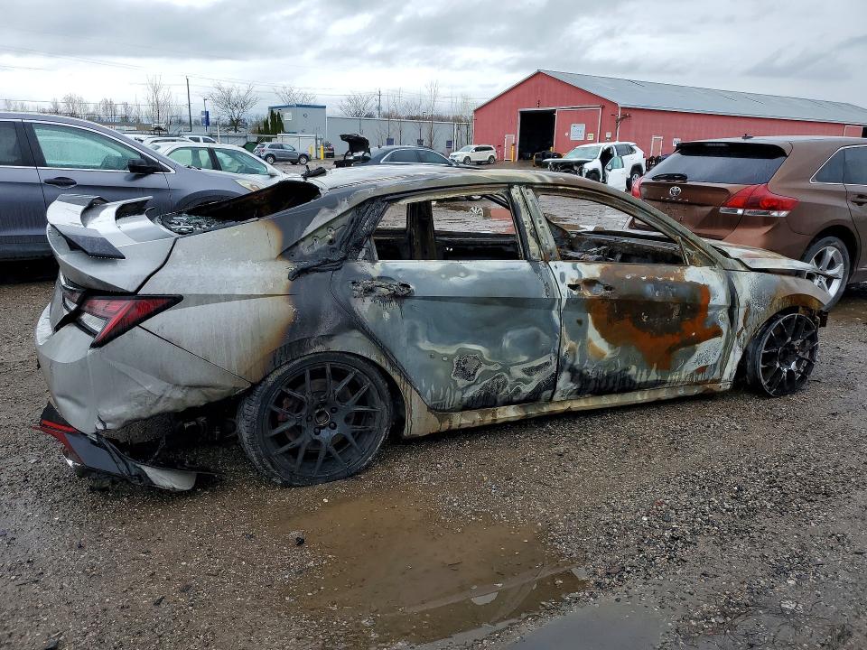 49646466 :رقم المزاد ، KMHLW4AK4NU004745 vin ، 2022 Hyundai Elantra N مزاد بيع