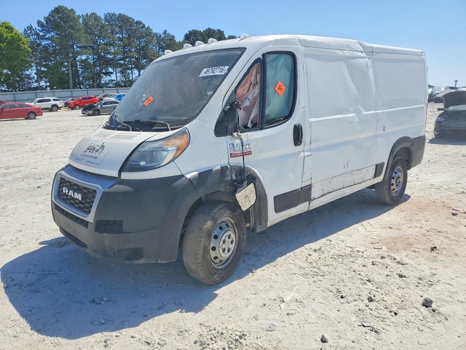49792716 :رقم المزاد ، 3C6TRVAG7KE508348 vin ، 2019 Ram Promaster 1500 مزاد بيع
