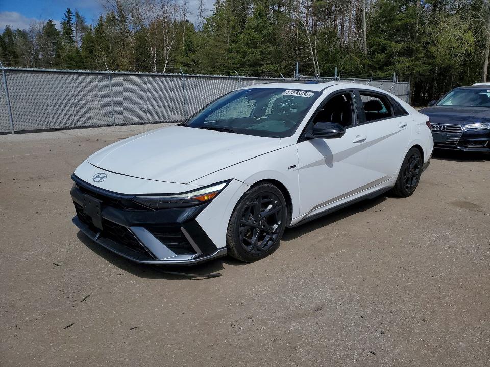 2024 Hyundai Elantra N-line Ultim მანქანა იყიდება აუქციონზე, vin: KMHLR4DF7RU710801, აუქციონის ნომერი: 51256236