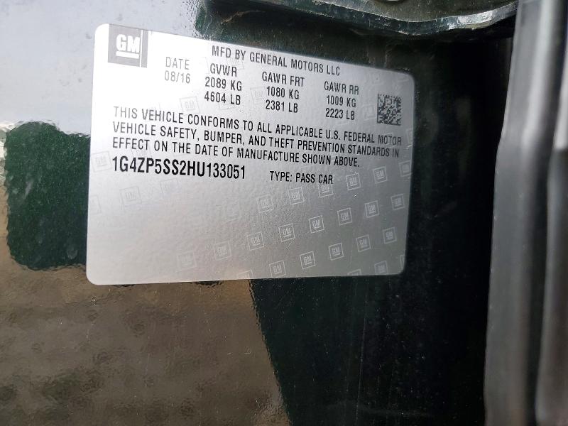 Продаж на аукціоні авто 2017 Buick Lacrosse, vin: 1G4ZP5SS2HU133051, номер лоту: 48259896