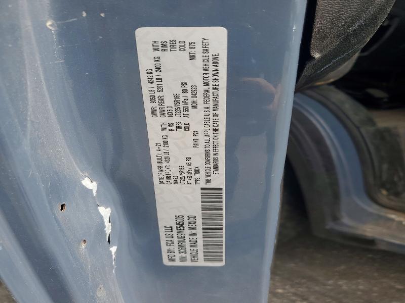 Aukcja sprzedaży 2021 Ram Promaster 3500, vin: 3C6MRVJG9ME545005, numer aukcji: 51960086