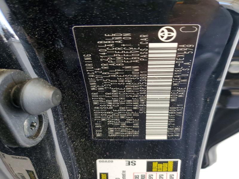 50215496 :رقم المزاد ، 5YFB4MDEXSP253801 vin ، 2025 Toyota Corolla مزاد بيع