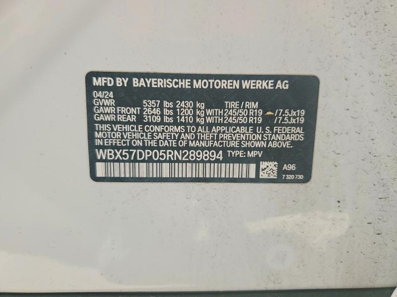 Продажа на аукционе авто 2024 Bmw X3, vin: WBX57DP05RN289894, номер лота: 49410966