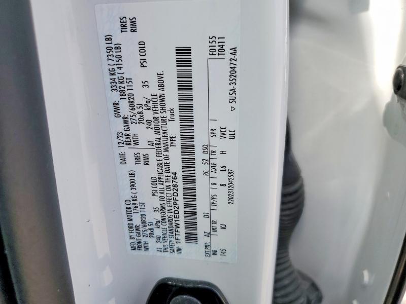 Aukcja sprzedaży 2023 Ford F150, vin: 1FTFW1ED2PFD28764, numer aukcji: 50173066