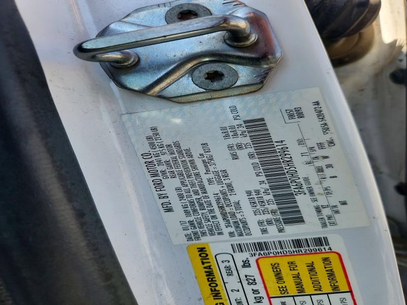 2017 Ford Fusion მანქანა იყიდება აუქციონზე, vin: 3FA6P0HD5HR299614, აუქციონის ნომერი: 51489616