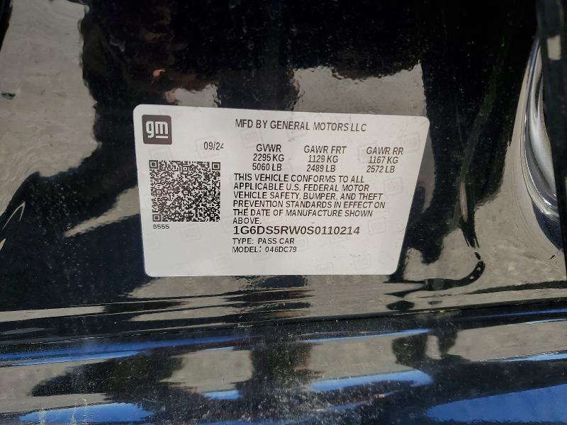 2025 Cadillac Ct5 მანქანა იყიდება აუქციონზე, vin: 1G6DS5RW0S0110214, აუქციონის ნომერი: 51263256