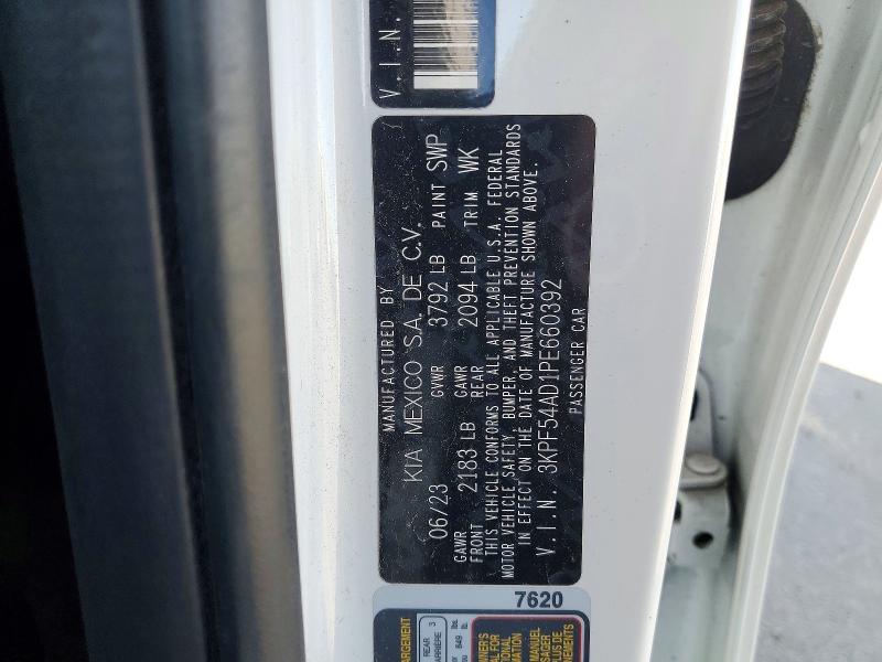 50461046 :رقم المزاد ، 3KPF54AD1PE660392 vin ، 2023 Kia Forte مزاد بيع
