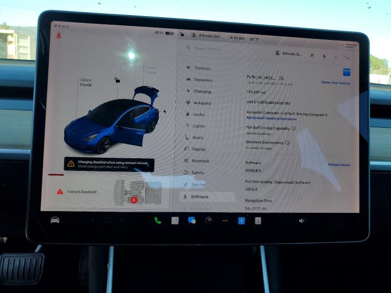 48797436 :رقم المزاد ، 5YJ3E1EA8KF400799 vin ، 2019 Tesla Model 3 مزاد بيع