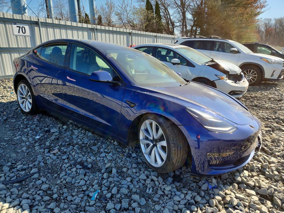2022 Tesla Model 3 მანქანა იყიდება აუქციონზე, vin: 5YJ3E1EB1NF314912, აუქციონის ნომერი: 49096056