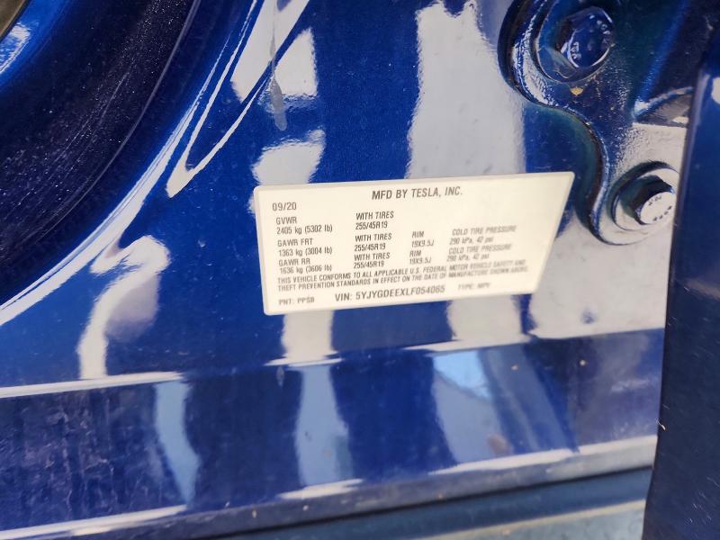 Aukcja sprzedaży 2020 Tesla Model Y, vin: 5YJYGDEEXLF054065, numer aukcji: 50186436