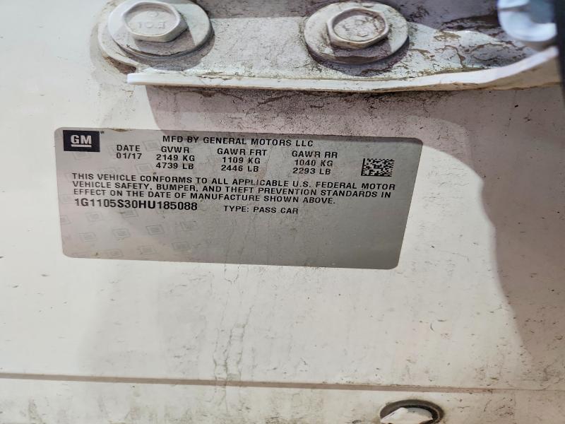 Продажа на аукционе авто 2017 Chevrolet Impala, vin: 1G1105S30HU185088, номер лота: 51763466