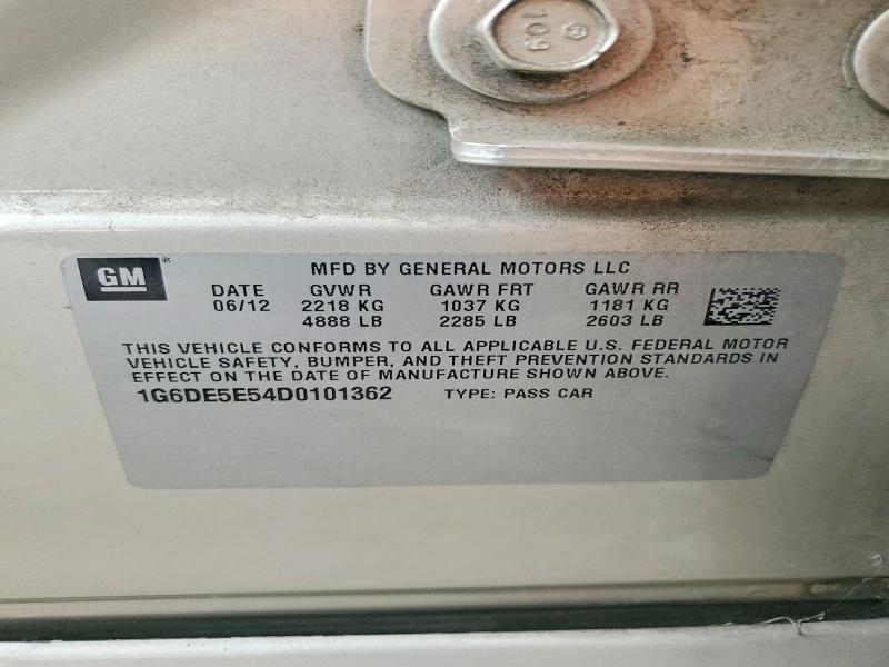 Продаж на аукціоні авто 2013 Cadillac Cts, vin: 1G6DE5E54D0101362, номер лоту: 51082896