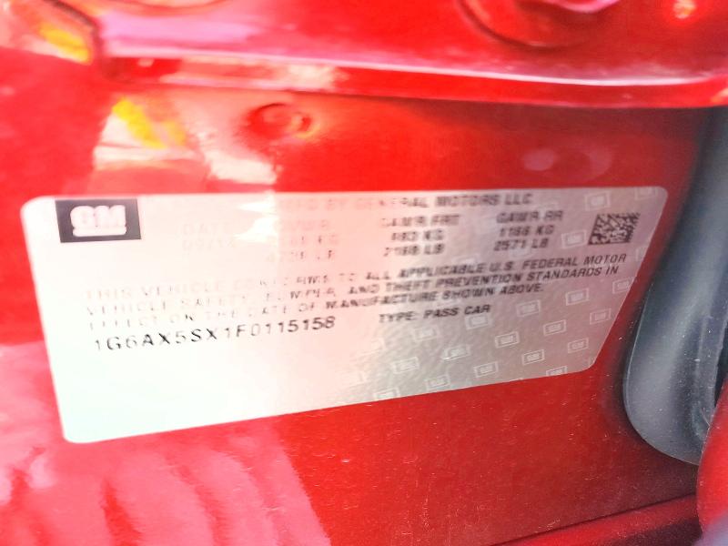 Продаж на аукціоні авто 2015 Cadillac Cts, vin: 1G6AX5SX1F0115158, номер лоту: 47781606