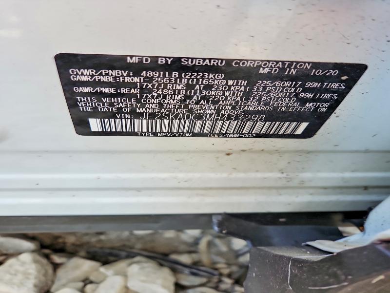 Aukcja sprzedaży 2021 Subaru Forester, vin: JF2SKADC3MH433298, numer aukcji: 50190736