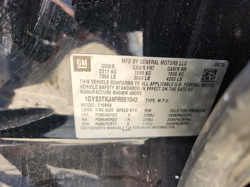 Продажа на аукционе авто 2015 Cadillac Escalade, vin: 1GYS3TKJ4FR661942, номер лота: 48879116