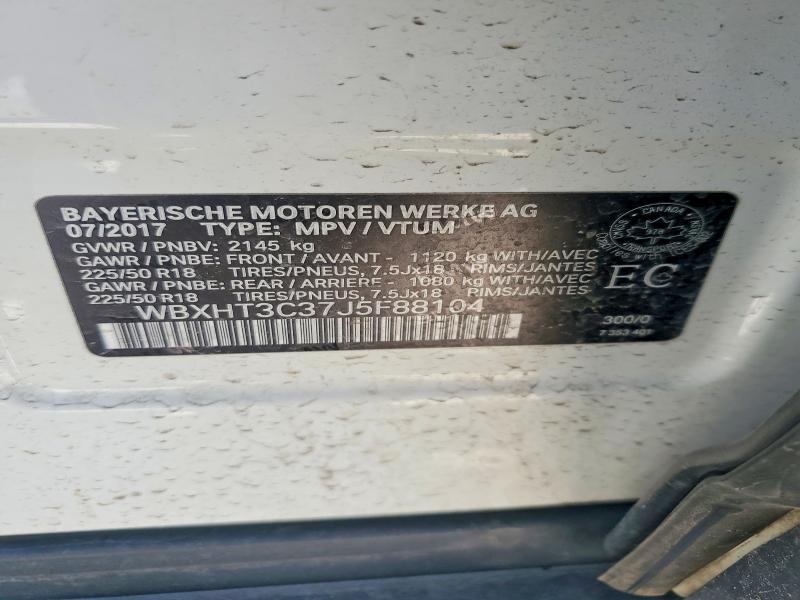 Продажа на аукционе авто 2018 Bmw X1, vin: WBXHT3C37J5F88104, номер лота: 50622456