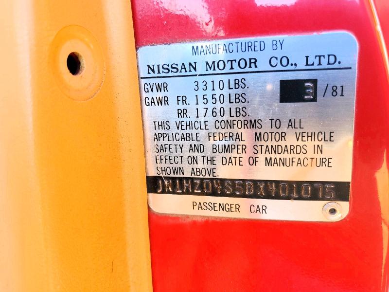 Продажа на аукционе авто 1981 Datsun 280zx, vin: JN1HZ04S5BX401075, номер лота: 48662606