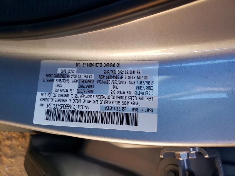 Продаж на аукціоні авто 2023 Mazda Cx-9, vin: JM3TCBCY6P0658473, номер лоту: 50608276