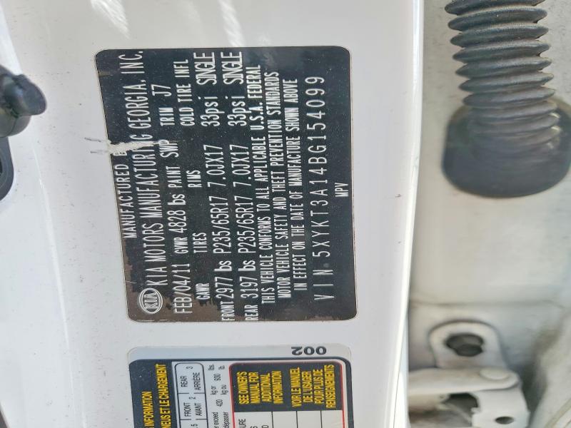 Продаж на аукціоні авто 2011 Kia Sorento, vin: 5XYKT3A14BG154099, номер лоту: 48845966