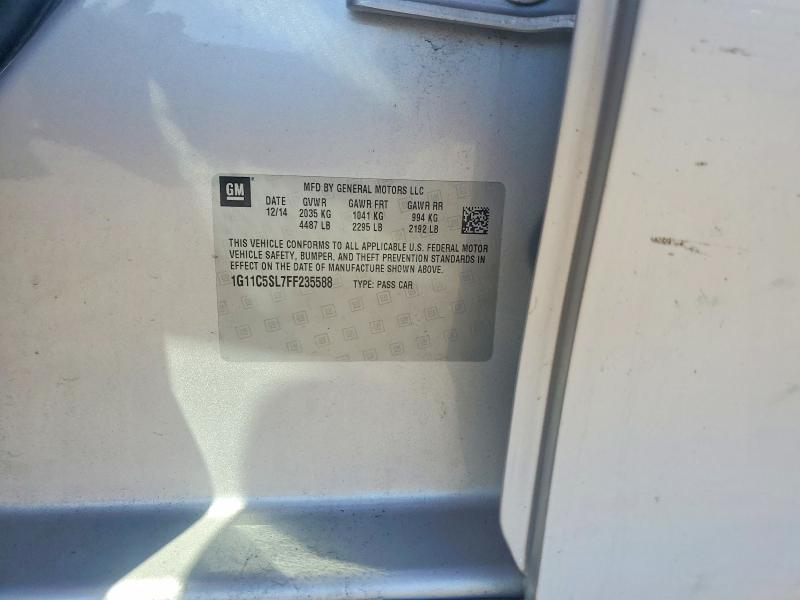 Aukcja sprzedaży 2015 Chevrolet Malibu, vin: 1G11C5SL7FF235588, numer aukcji: 50466356