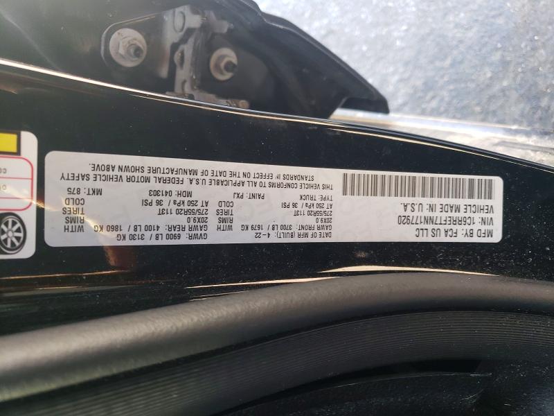 Продажа на аукционе авто 2022 Ram 1500, vin: 1C6RREFT7NN177920, номер лота: 51339436