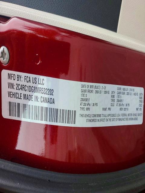 Продаж на аукціоні авто 2021 Chrysler Voyager, vin: 2C4RC1DG8MR532202, номер лоту: 51832516