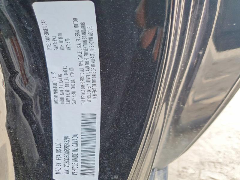 47939056 :رقم المزاد ، 2C3CDBCK6SR543294 vin ، 2025 Dodge Charger مزاد بيع