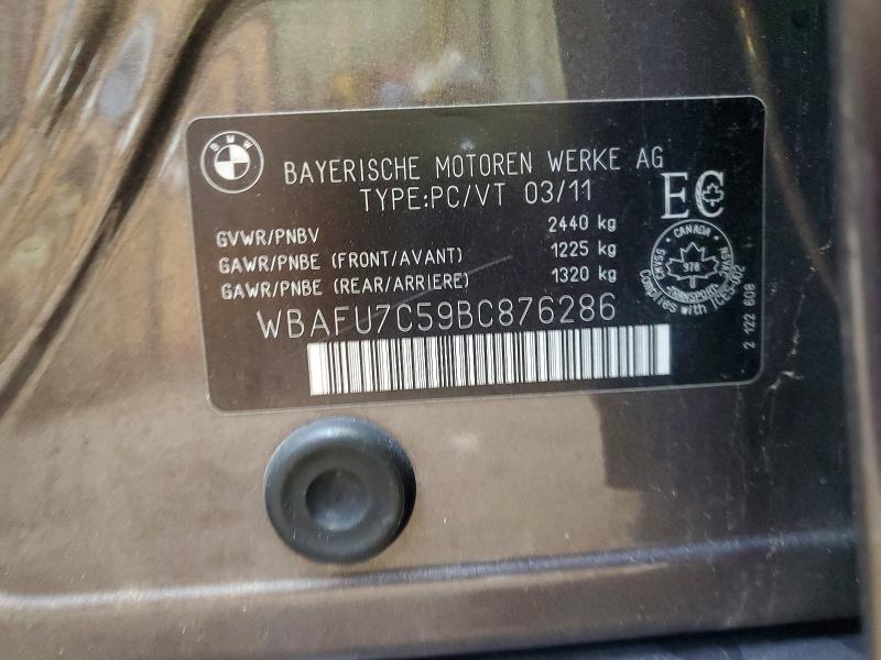 Aukcja sprzedaży 2011 Bmw 535, vin: WBAFU7C59BC876286, numer aukcji: 49756816