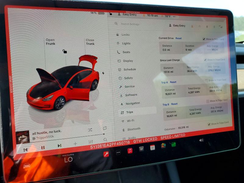 2023 Tesla Model 3 მანქანა იყიდება აუქციონზე, vin: 5YJ3E1EA2PF450718, აუქციონის ნომერი: 50234956