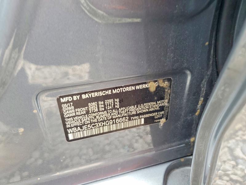 Aukcja sprzedaży 2017 Bmw 540, vin: WBAJE5C3XHG916662, numer aukcji: 48605816