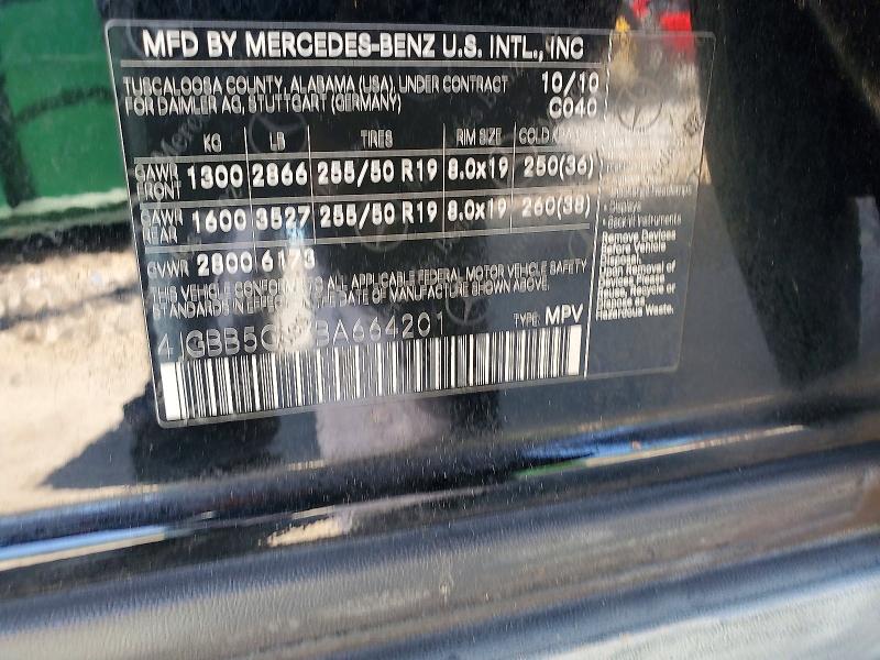Продаж на аукціоні авто 2011 Mercedes-benz Ml, vin: 4JGBB5GB7BA664201, номер лоту: 49778396