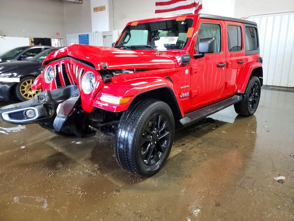 Auction sale of the 2021 Jeep Wrangler Unlimited, vin: 1C4JJXP66MW766421, lot number: 50271866