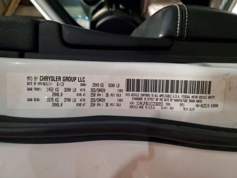 49895646 :رقم المزاد ، 1C4RJFBG1EC236955 vin ، 2014 Jeep Grand Cherokee مزاد بيع