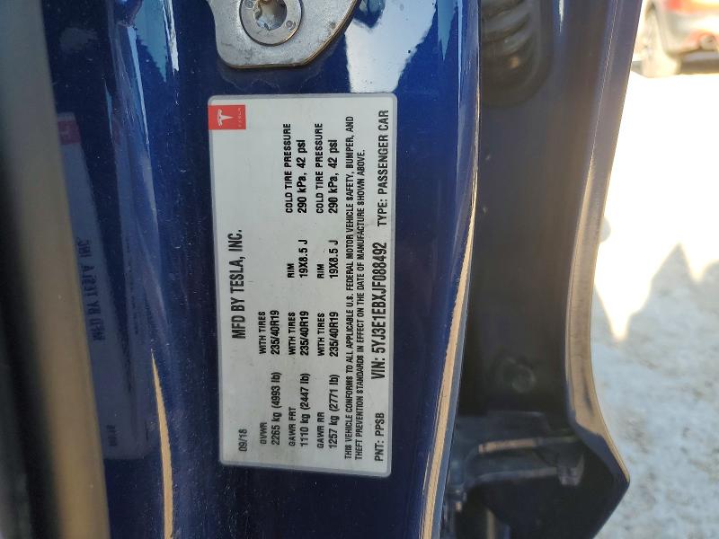 Aukcja sprzedaży 2018 Tesla Model 3, vin: 5YJ3E1EBXJF088492, numer aukcji: 48853036