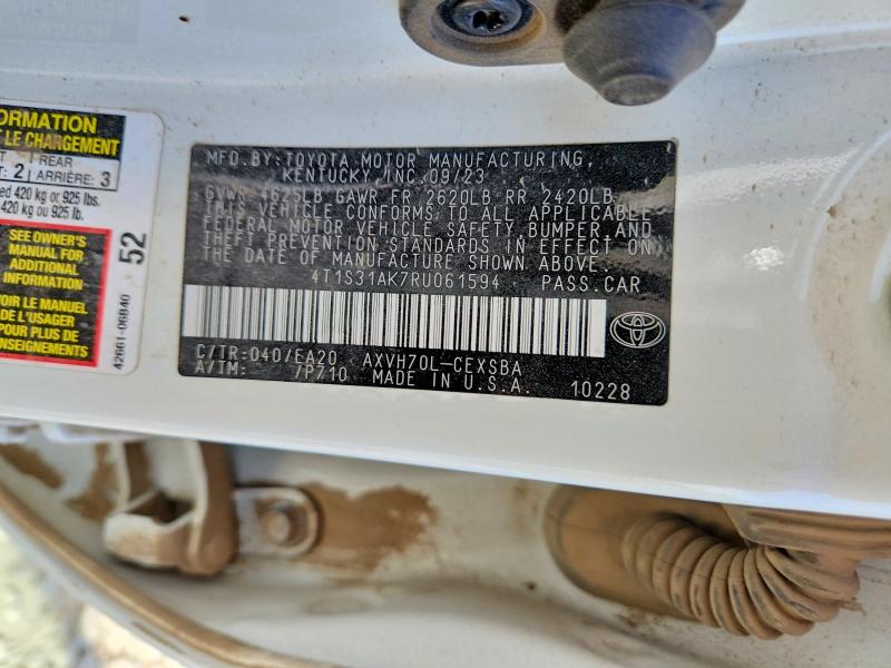 Продажа на аукционе авто 2024 Toyota Camry Hybrid, vin: 4T1S31AK7RU061594, номер лота: 50428436