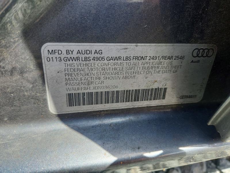 Aukcja sprzedaży 2013 Audi A4, vin: WAUFFAFL3DN036206, numer aukcji: 51722346