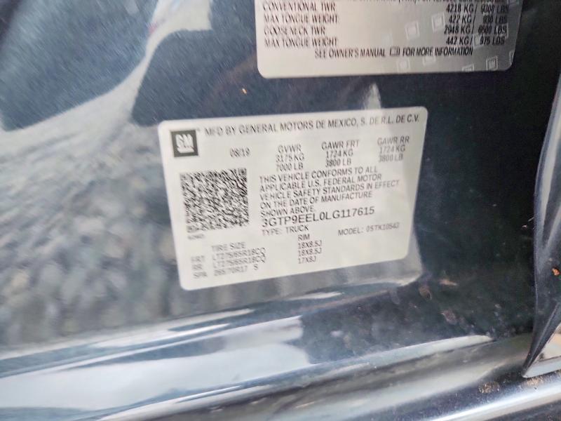 Aukcja sprzedaży 2020 Gmc Sierra, vin: 3GTP9EEL0LG117615, numer aukcji: 48351596
