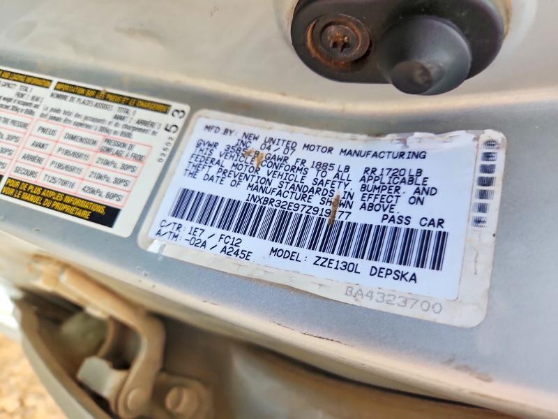 Продаж на аукціоні авто 2007 Toyota Corolla, vin: 1NXBR32E97Z919177, номер лоту: 50060196