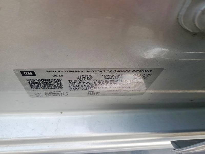 50494806 :رقم المزاد ، 2GCVKPEC8K1202328 vin ، 2019 Chevrolet Silverado Ld مزاد بيع