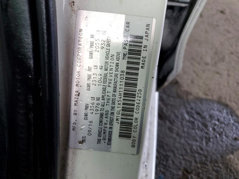 Продаж на аукціоні авто 2017 Mazda 6, vin: JM1GL1X54H1111038, номер лоту: 50679956