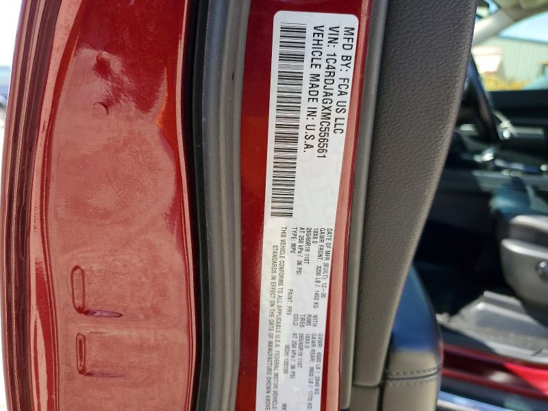 Продаж на аукціоні авто 2021 Dodge Durango, vin: 1C4RDJAGXMC556561, номер лоту: 49106826