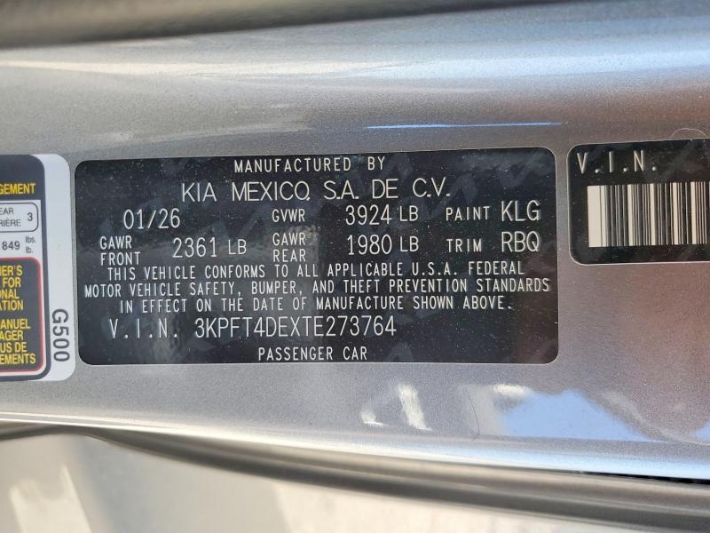 Aukcja sprzedaży 2026 Kia K4, vin: 3KPFT4DEXTE273764, numer aukcji: 49756446
