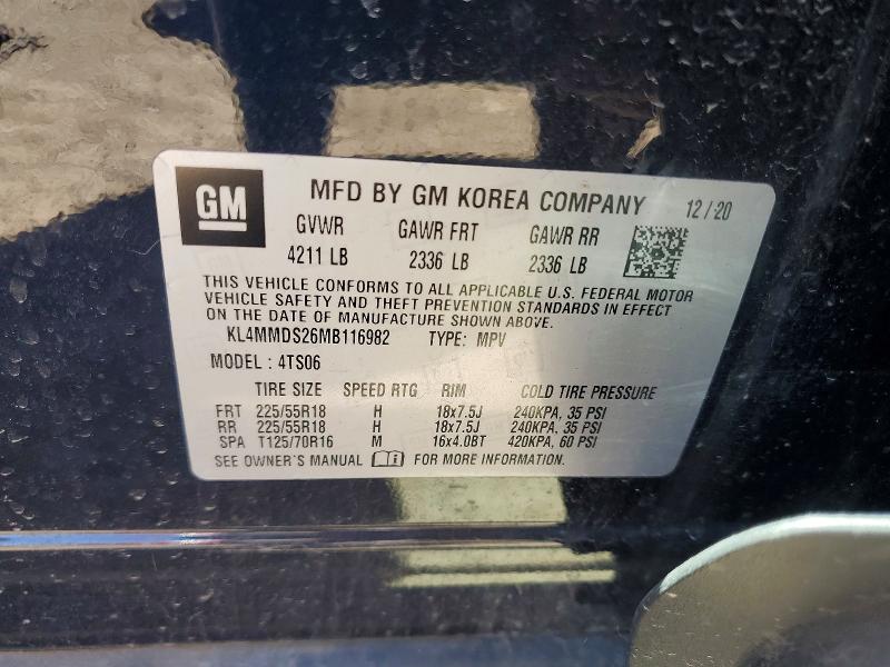 Продажа на аукционе авто 2021 Buick Encore Gx, vin: KL4MMDS26MB116982, номер лота: 48945886