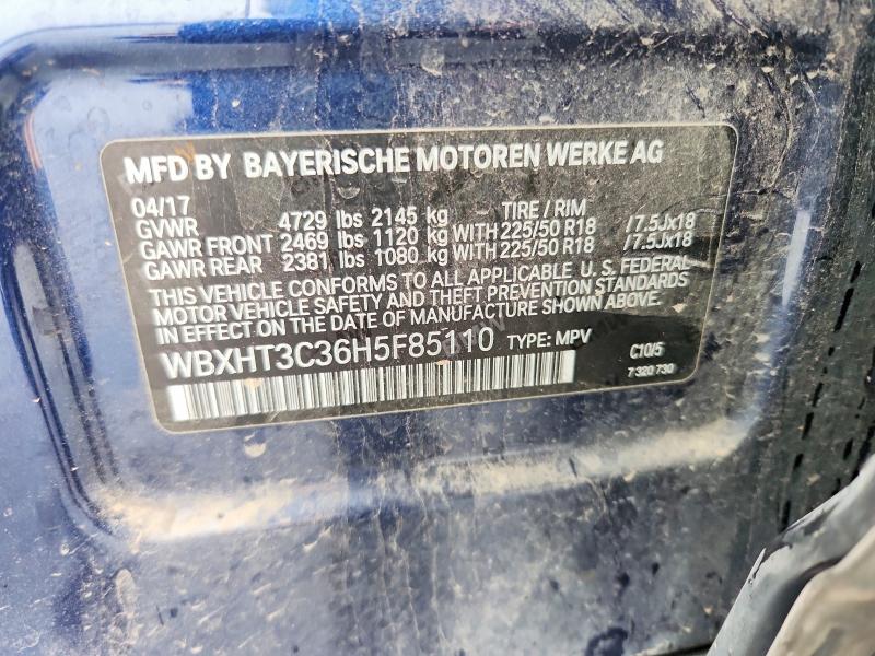 Aukcja sprzedaży 2017 Bmw X1, vin: WBXHT3C36H5F85110, numer aukcji: 48427166