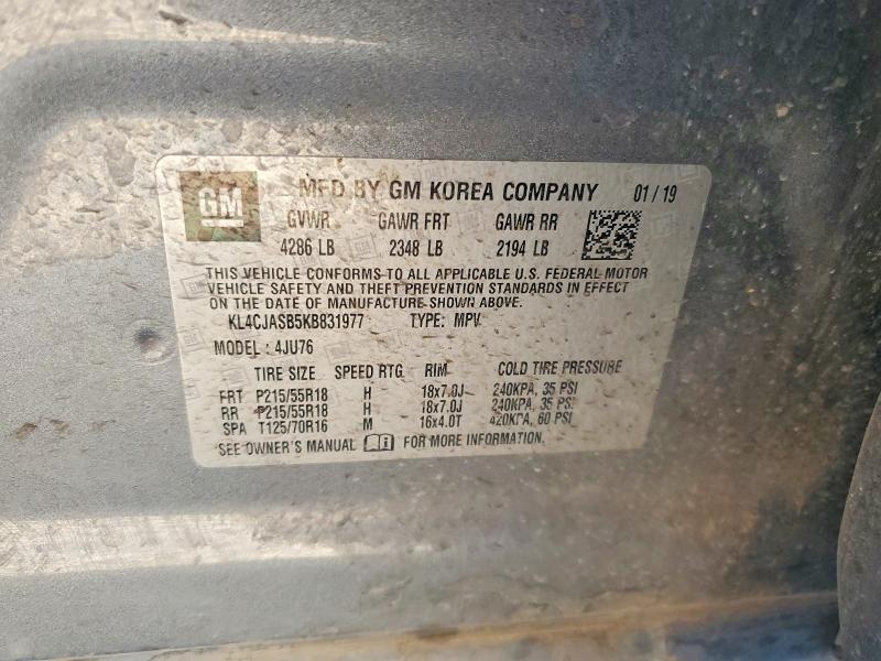 Продажа на аукционе авто 2019 Buick Encore, vin: KL4CJASB5KB831977, номер лота: 48643036