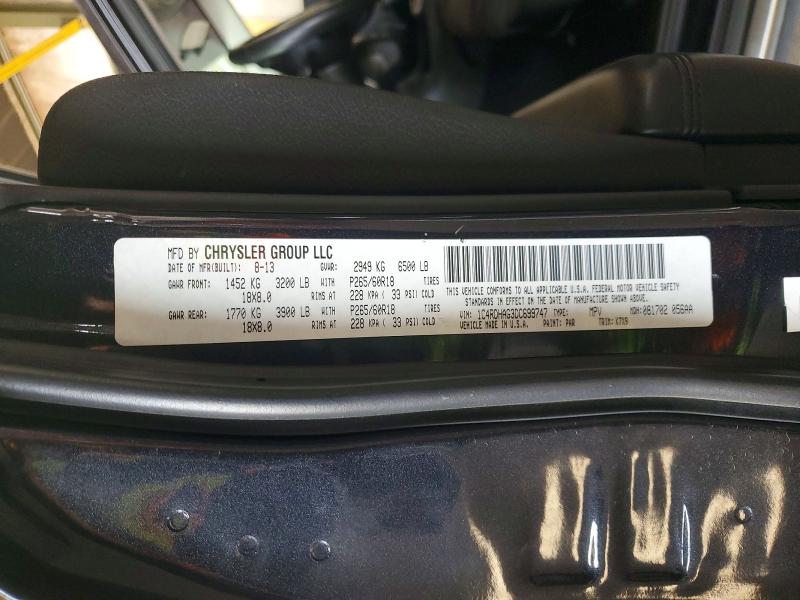 Продажа на аукционе авто 2013 Dodge Durango, vin: 1C4RDHAG3DC699747, номер лота: 51197296