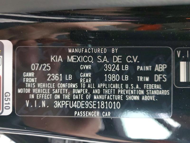 Продаж на аукціоні авто 2025 Kia K4, vin: 3KPFU4DE9SE181010, номер лоту: 51084246