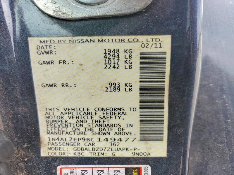 48671976 :رقم المزاد ، 1N4AL2EP9BC149477 vin ، 2011 Nissan Altima مزاد بيع